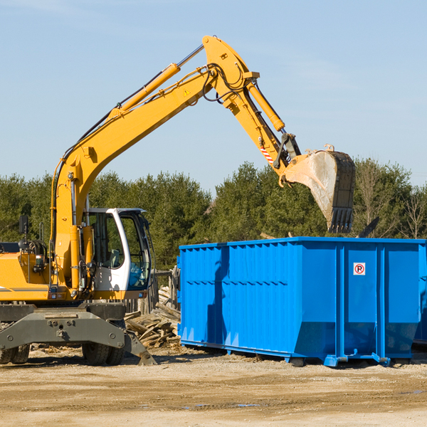 how does a residential dumpster rental service work in McLendon-Chisholm